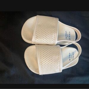 Janie and Jack Beige Perforated Slides